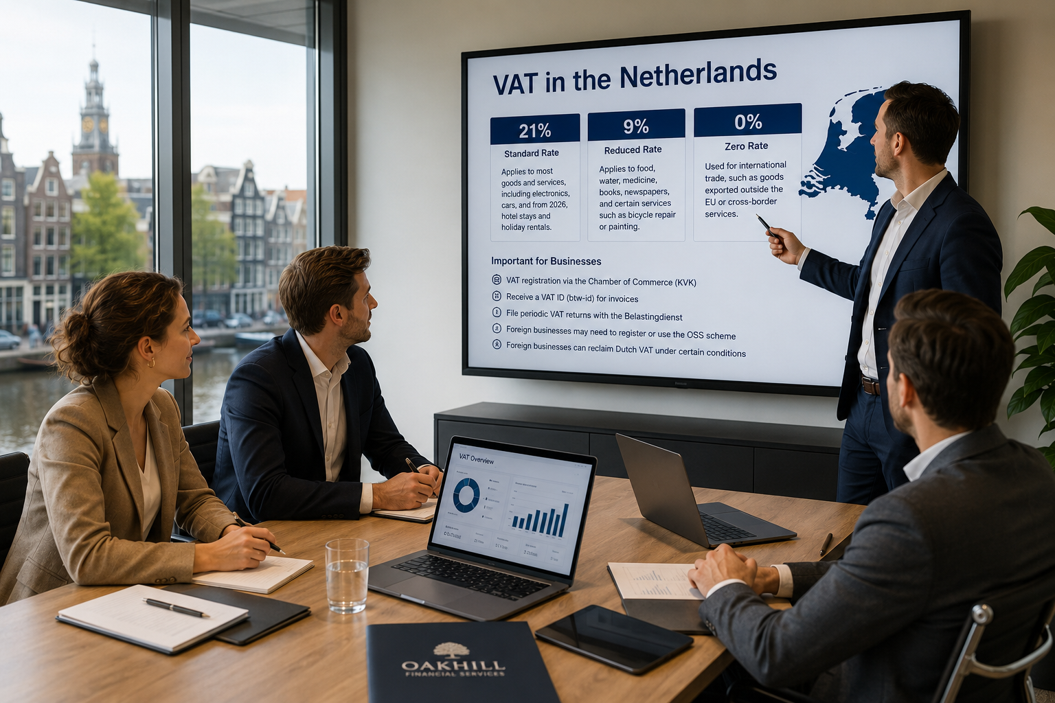 BTW Nederland gids voor bedrijven met uitleg over Nederlandse BTW-tarieven, registratie en naleving